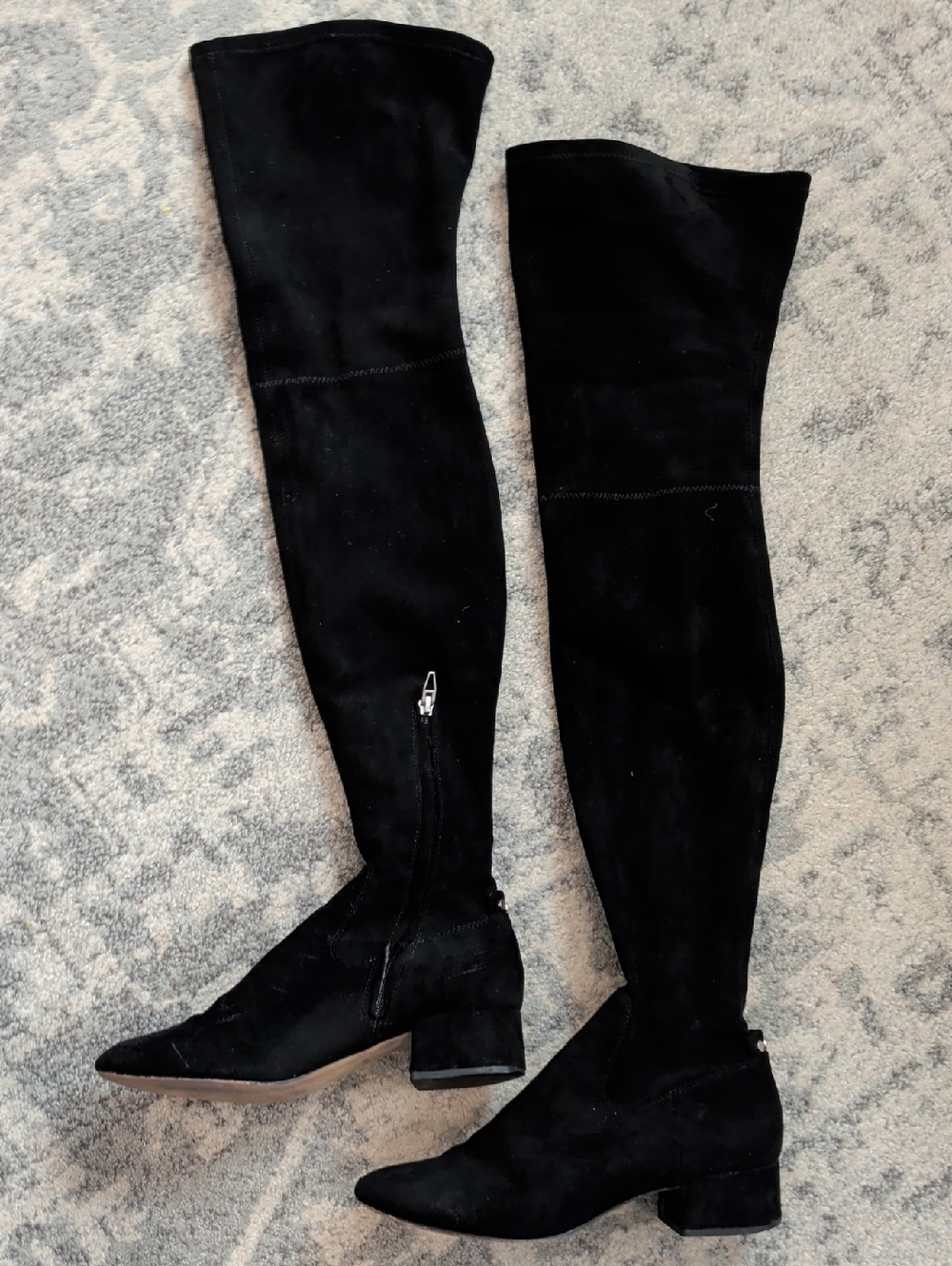 Dolce Vita Black Suede Over-the-Knee Boots